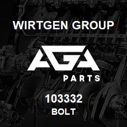 103332 Wirtgen Group BOLT | AGA Parts