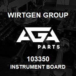103350 Wirtgen Group INSTRUMENT BOARD | AGA Parts