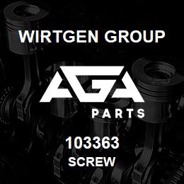 103363 Wirtgen Group SCREW | AGA Parts