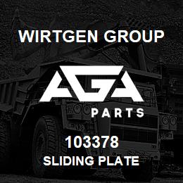 103378 Wirtgen Group SLIDING PLATE | AGA Parts