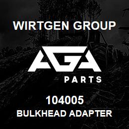 104005 Wirtgen Group BULKHEAD ADAPTER | AGA Parts