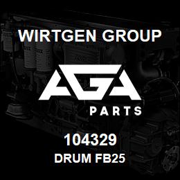 104329 Wirtgen Group DRUM FB25 | AGA Parts
