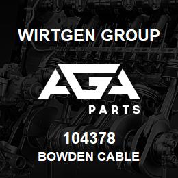 104378 Wirtgen Group BOWDEN CABLE | AGA Parts