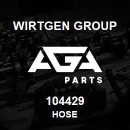 104429 Wirtgen Group HOSE | AGA Parts