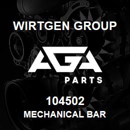 104502 Wirtgen Group MECHANICAL BAR | AGA Parts