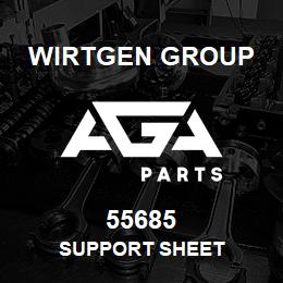 55685 Wirtgen Group SUPPORT SHEET | AGA Parts