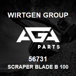 56731 Wirtgen Group SCRAPER BLADE B 100 | AGA Parts