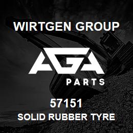 57151 Wirtgen Group SOLID RUBBER TYRE | AGA Parts