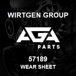 57189 Wirtgen Group WEAR SHEET | AGA Parts