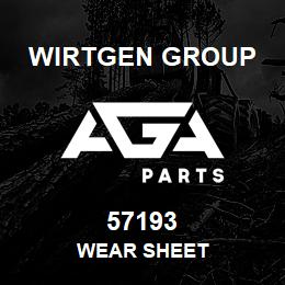 57193 Wirtgen Group WEAR SHEET | AGA Parts