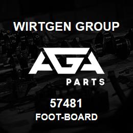 57481 Wirtgen Group FOOT-BOARD | AGA Parts