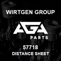 57718 Wirtgen Group DISTANCE SHEET | AGA Parts