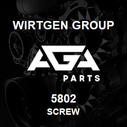 5802 Wirtgen Group SCREW | AGA Parts