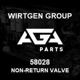 58028 Wirtgen Group NON-RETURN VALVE | AGA Parts