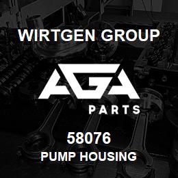 58076 Wirtgen Group PUMP HOUSING | AGA Parts