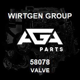 58078 Wirtgen Group VALVE | AGA Parts