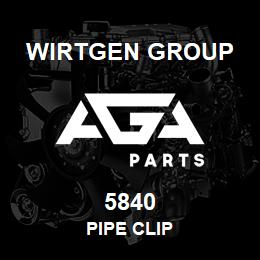 5840 Wirtgen Group PIPE CLIP | AGA Parts