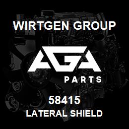 58415 Wirtgen Group LATERAL SHIELD | AGA Parts