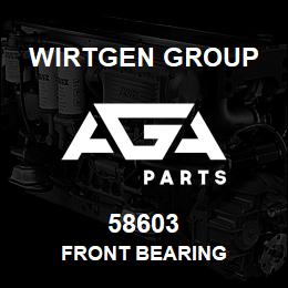 58603 Wirtgen Group FRONT BEARING | AGA Parts