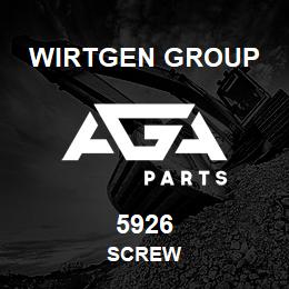 5926 Wirtgen Group SCREW | AGA Parts