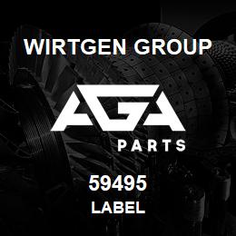 59495 Wirtgen Group LABEL | AGA Parts