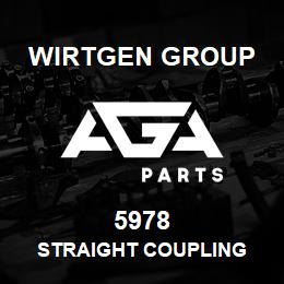 5978 Wirtgen Group STRAIGHT COUPLING | AGA Parts