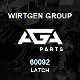 60092 Wirtgen Group LATCH | AGA Parts