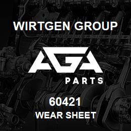 60421 Wirtgen Group WEAR SHEET | AGA Parts