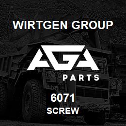 6071 Wirtgen Group SCREW | AGA Parts