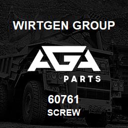 60761 Wirtgen Group SCREW | AGA Parts