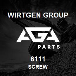 6111 Wirtgen Group SCREW | AGA Parts