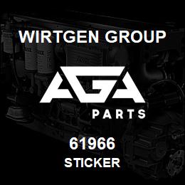 61966 Wirtgen Group STICKER | AGA Parts