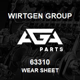 63310 Wirtgen Group WEAR SHEET | AGA Parts