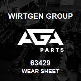 63429 Wirtgen Group WEAR SHEET | AGA Parts