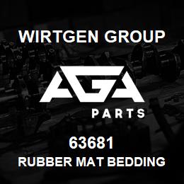 63681 Wirtgen Group RUBBER MAT BEDDING | AGA Parts