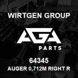 64345 Wirtgen Group AUGER 0,712M RIGHT RISING | AGA Parts