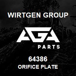 64386 Wirtgen Group ORIFICE PLATE | AGA Parts