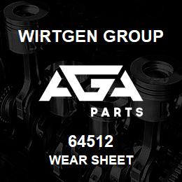 64512 Wirtgen Group WEAR SHEET | AGA Parts