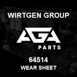 64514 Wirtgen Group WEAR SHEET | AGA Parts