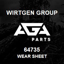 64735 Wirtgen Group WEAR SHEET | AGA Parts