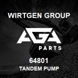 64801 Wirtgen Group TANDEM PUMP | AGA Parts