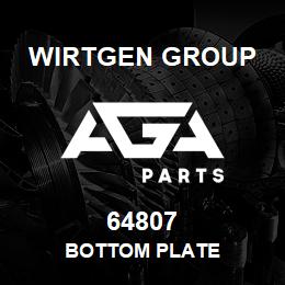 64807 Wirtgen Group BOTTOM PLATE | AGA Parts