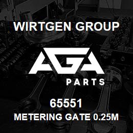 65551 Wirtgen Group METERING GATE 0.25M | AGA Parts