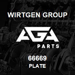 66669 Wirtgen Group PLATE | AGA Parts