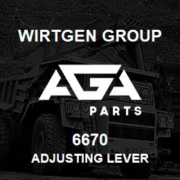 6670 Wirtgen Group ADJUSTING LEVER | AGA Parts