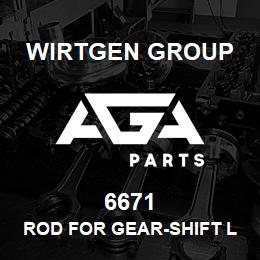 6671 Wirtgen Group ROD FOR GEAR-SHIFT LEVER | AGA Parts