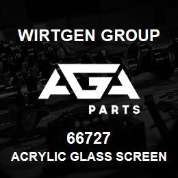 66727 Wirtgen Group ACRYLIC GLASS SCREEN | AGA Parts