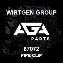 67072 Wirtgen Group PIPE CLIP | AGA Parts