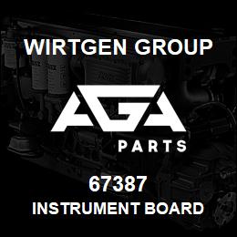 67387 Wirtgen Group INSTRUMENT BOARD | AGA Parts