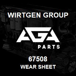 67508 Wirtgen Group WEAR SHEET | AGA Parts